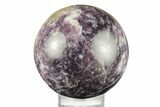 Deep Purple Lepidolite Sphere - Madagascar #258160-1